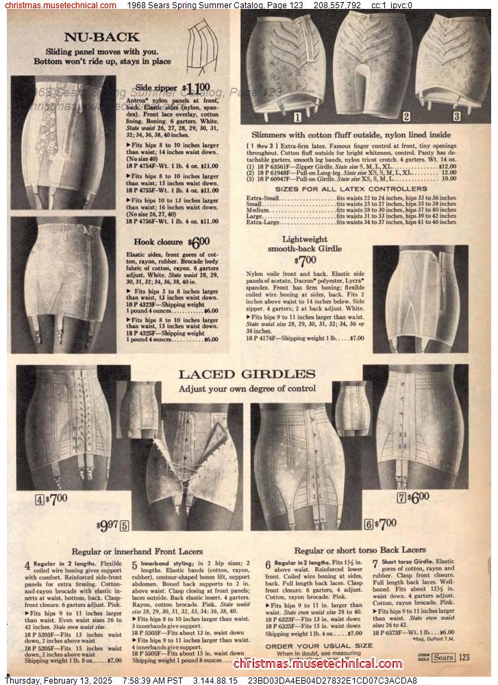 1968 Sears Spring Summer Catalog, Page 123