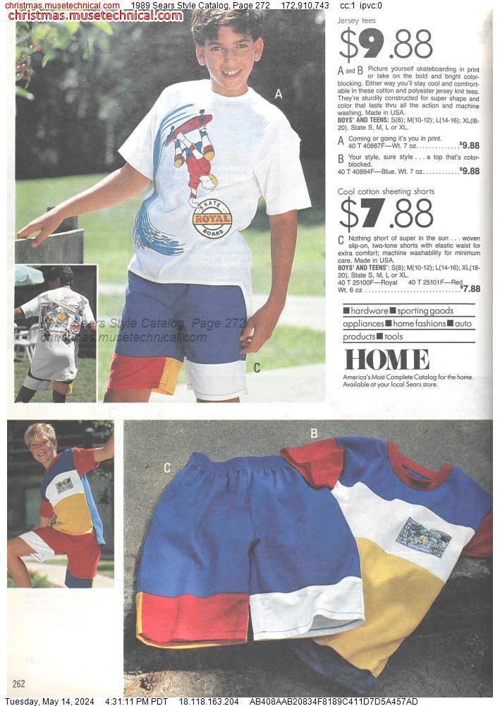 1989 Sears Style Catalog, Page 272