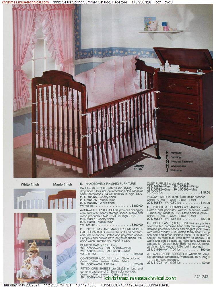 1992 Sears Spring Summer Catalog, Page 244