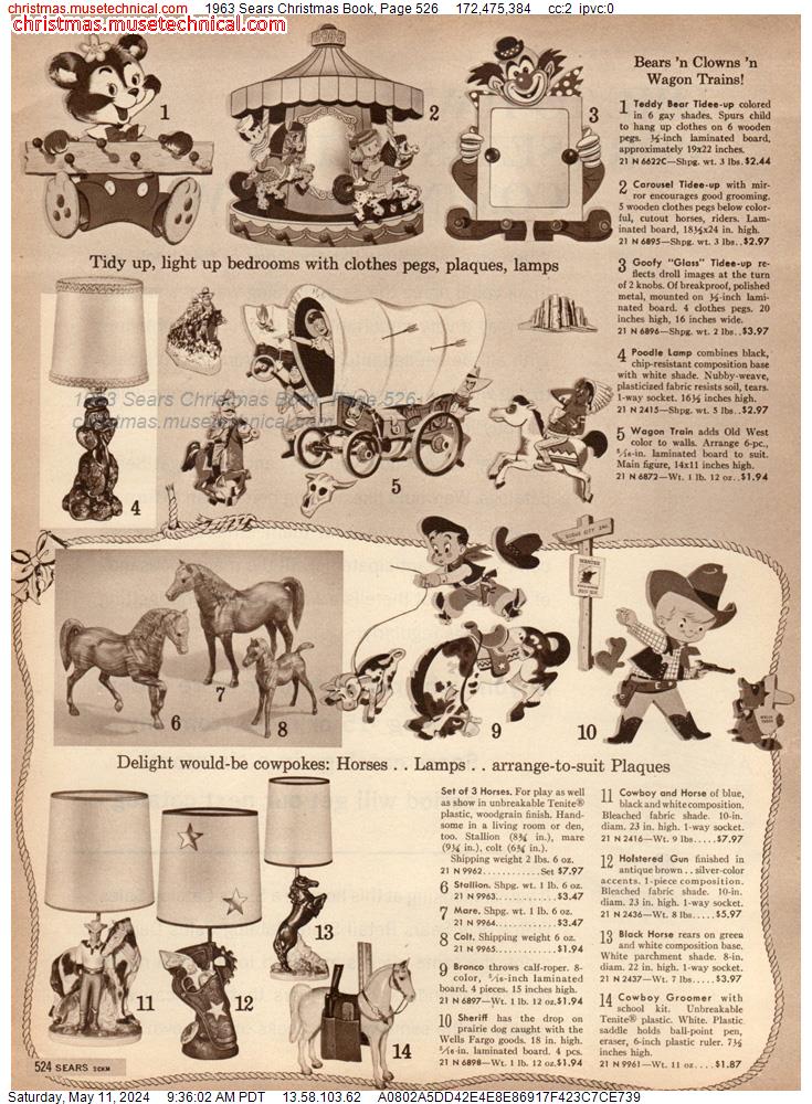 1963 Sears Christmas Book, Page 526