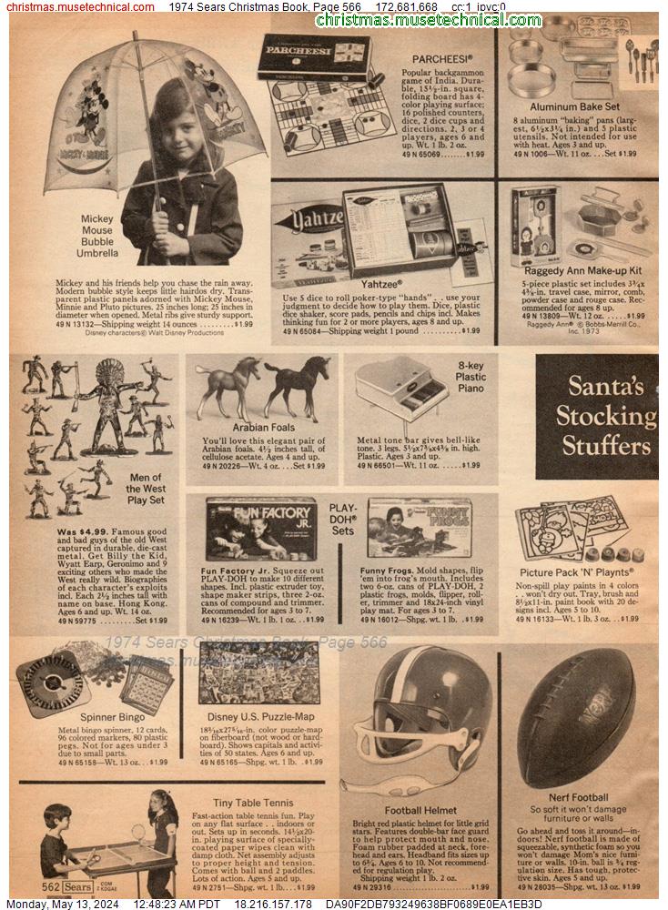 1974 Sears Christmas Book, Page 566