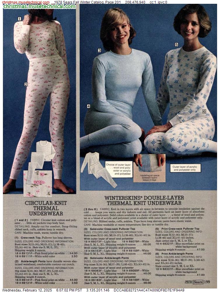 1978 Sears Fall Winter Catalog, Page 201