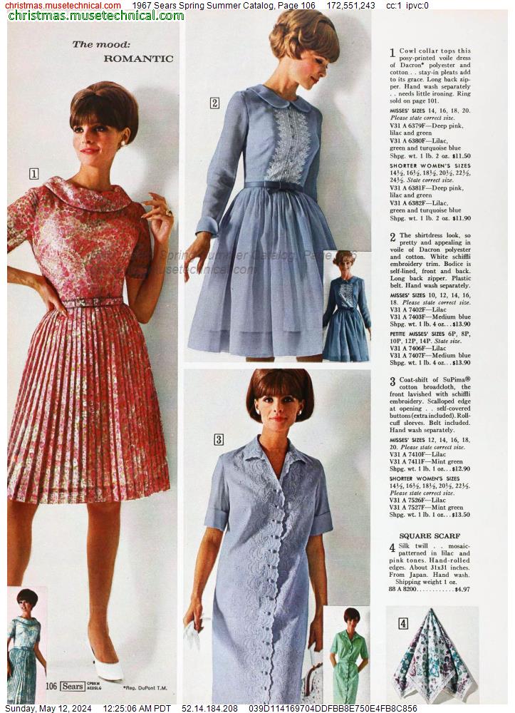 1967 Sears Spring Summer Catalog, Page 106