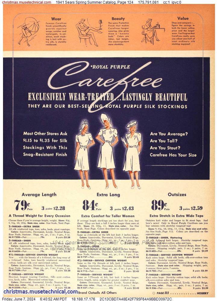 1941 Sears Spring Summer Catalog, Page 124