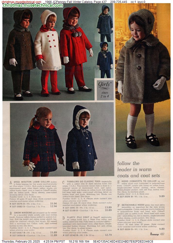 1966 JCPenney Fall Winter Catalog, Page 437