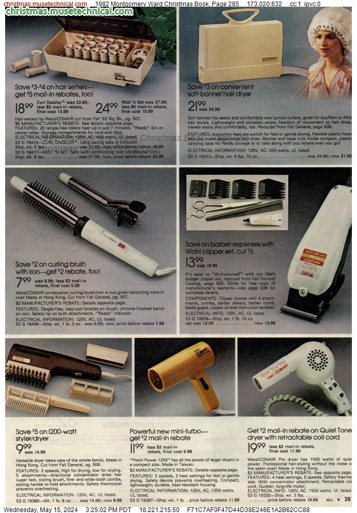 1982 Montgomery Ward Christmas Book, Page 285