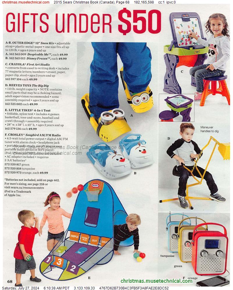 2015 Sears Christmas Book (Canada), Page 68