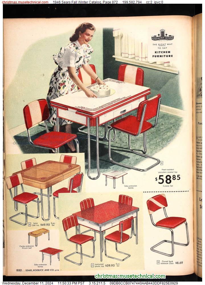 1946 Sears Fall Winter Catalog, Page 872