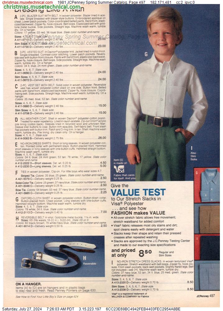 1981 JCPenney Spring Summer Catalog, Page 497
