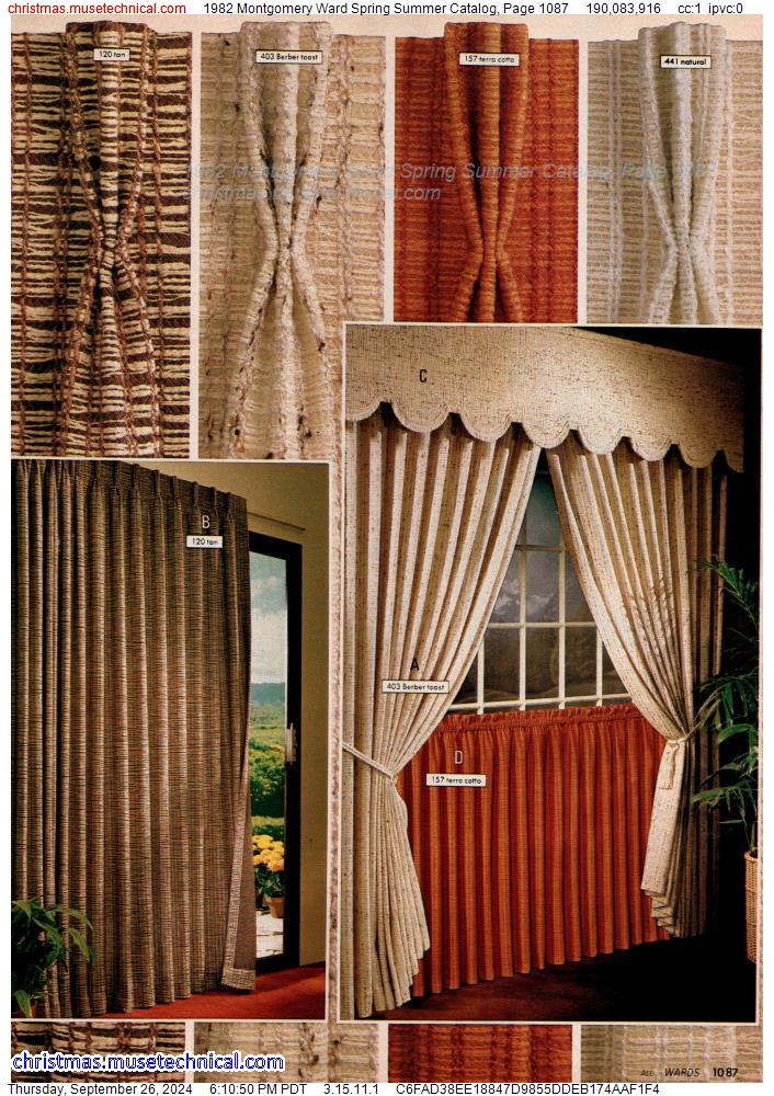 1982 Montgomery Ward Spring Summer Catalog, Page 1087