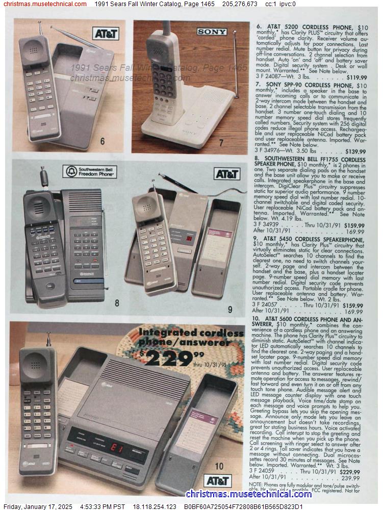 1991 Sears Fall Winter Catalog, Page 1465