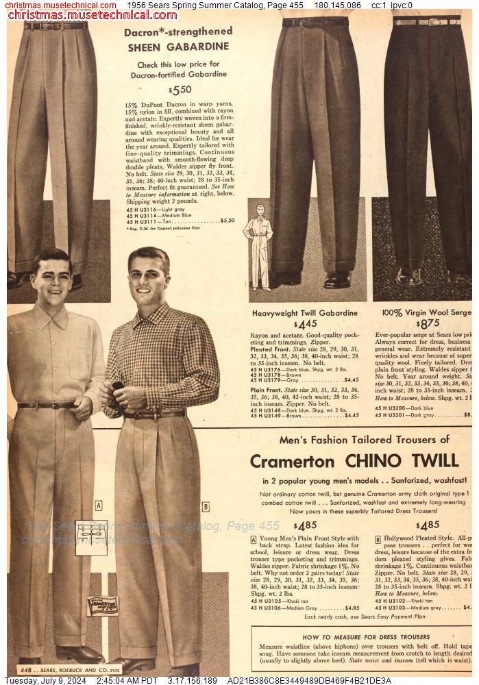 1956 Sears Spring Summer Catalog, Page 455