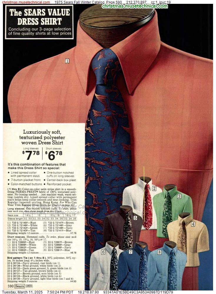 1975 Sears Fall Winter Catalog, Page 590