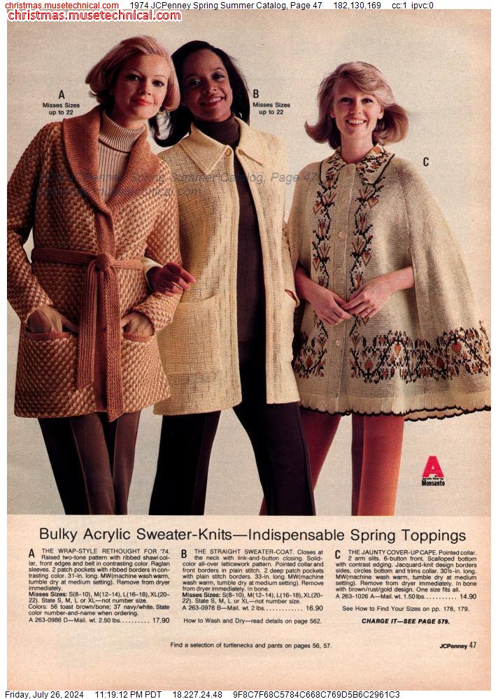 1974 JCPenney Spring Summer Catalog, Page 47