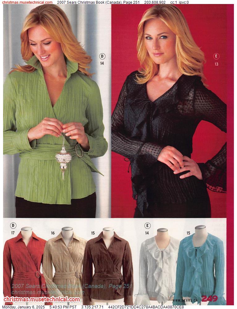 2007 Sears Christmas Book (Canada), Page 251