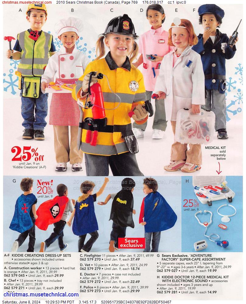 2010 Sears Christmas Book (Canada), Page 769
