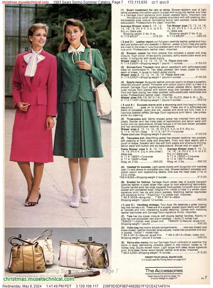 1983 Sears Spring Summer Catalog, Page 7