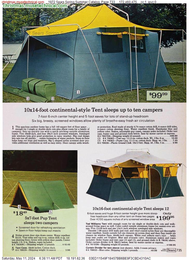 1972 Sears Spring Summer Catalog, Page 733