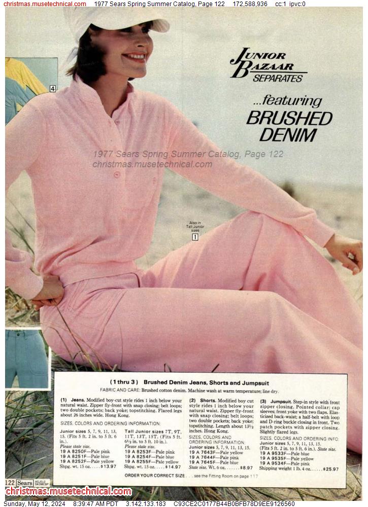 1977 Sears Spring Summer Catalog, Page 122