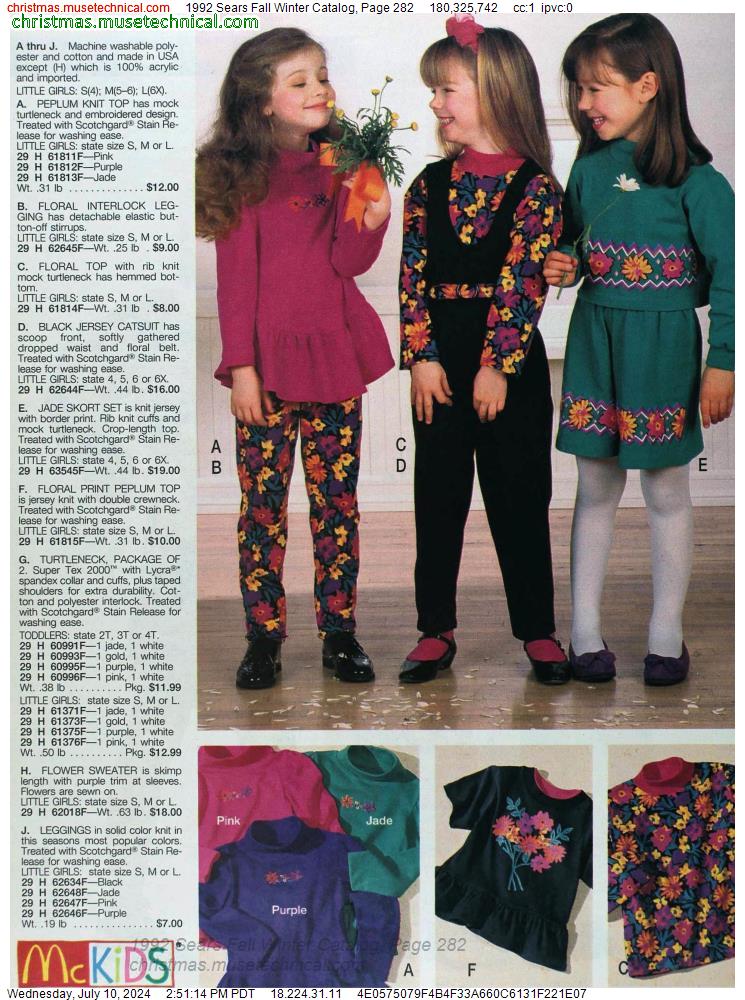 1992 Sears Fall Winter Catalog, Page 282