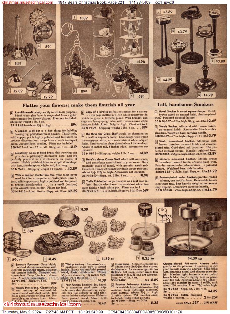 1947 Sears Christmas Book, Page 221