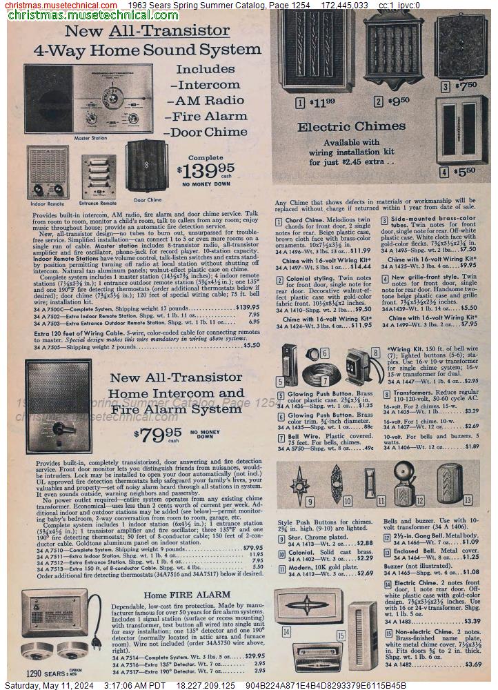 1963 Sears Spring Summer Catalog, Page 1254