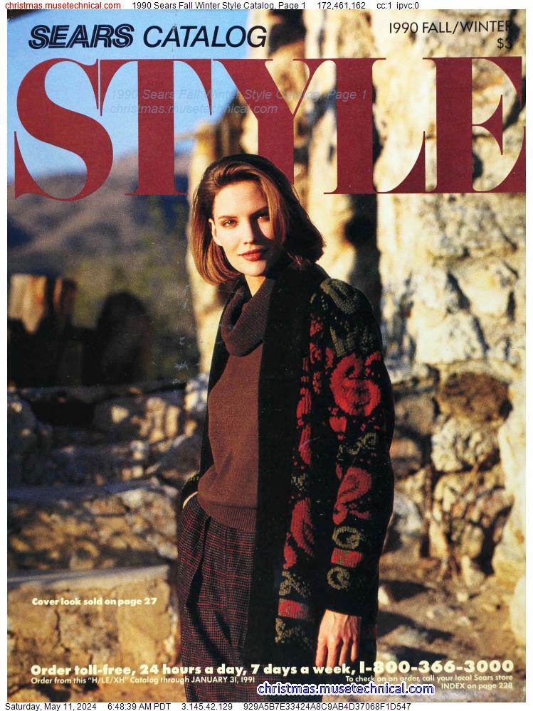 1990 Sears Fall Winter Style Catalog, Page 1 - Catalogs & Wishbooks