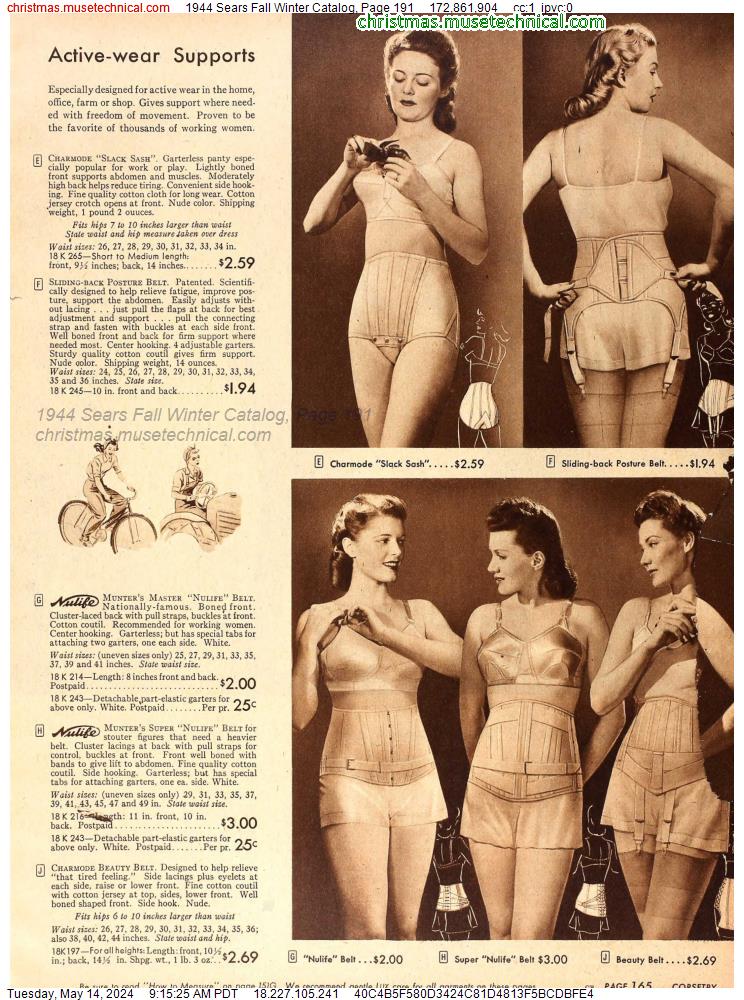 1944 Sears Fall Winter Catalog, Page 191