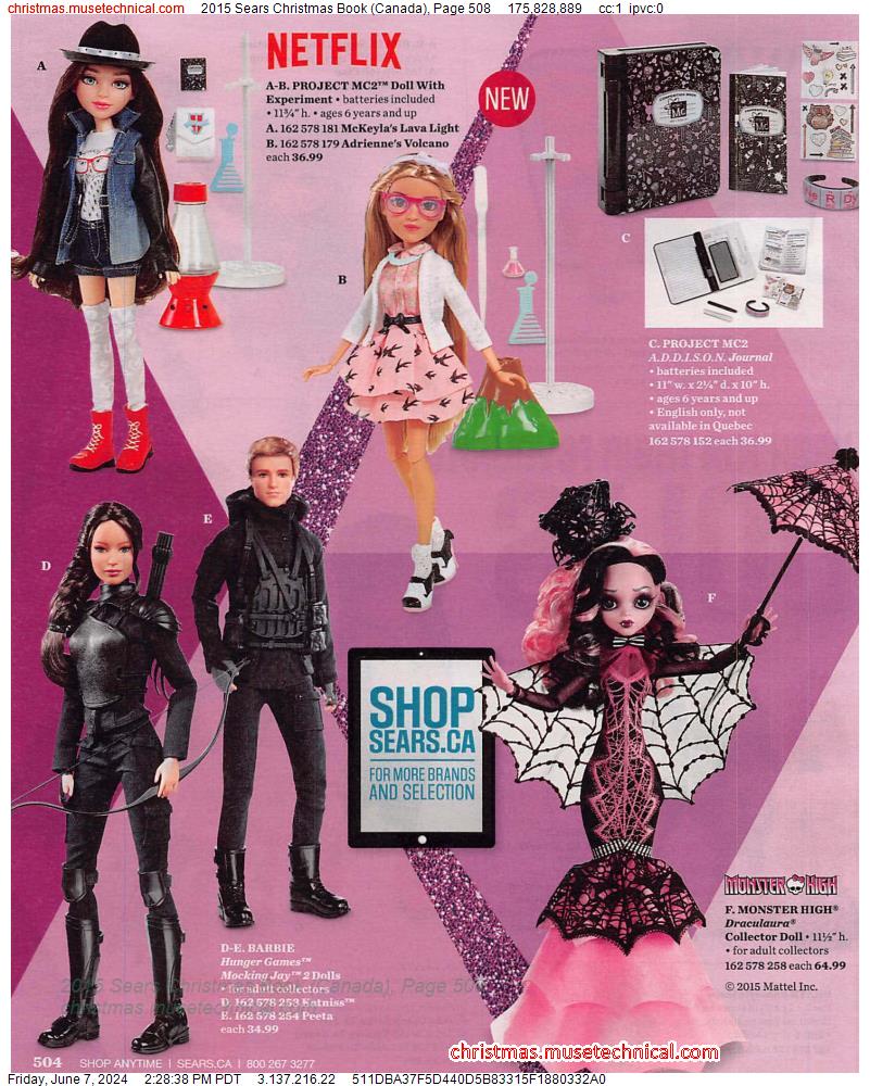 2015 Sears Christmas Book (Canada), Page 508