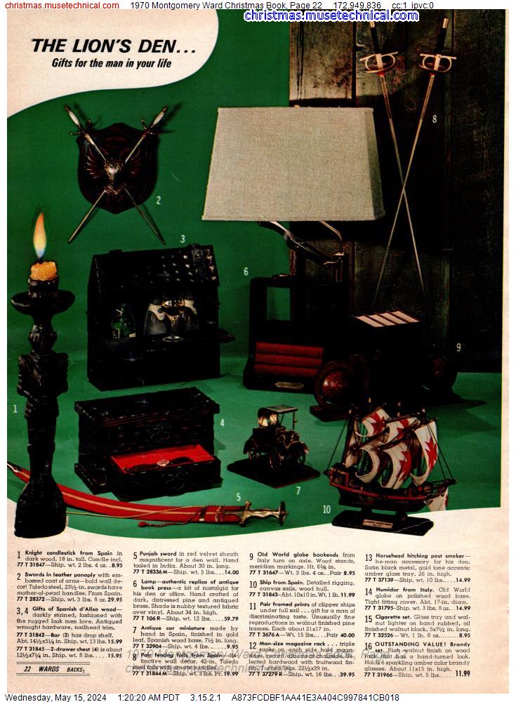 1970 Montgomery Ward Christmas Book, Page 22
