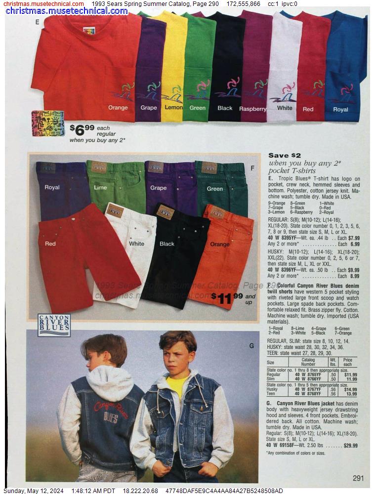 1993 Sears Spring Summer Catalog, Page 290