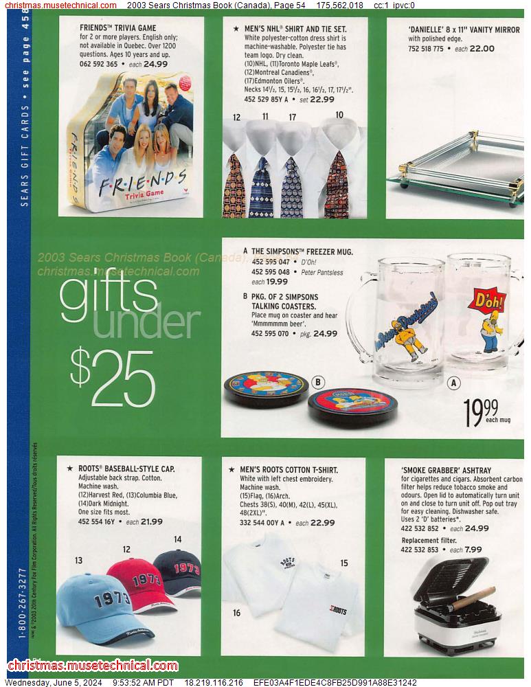2003 Sears Christmas Book (Canada), Page 54