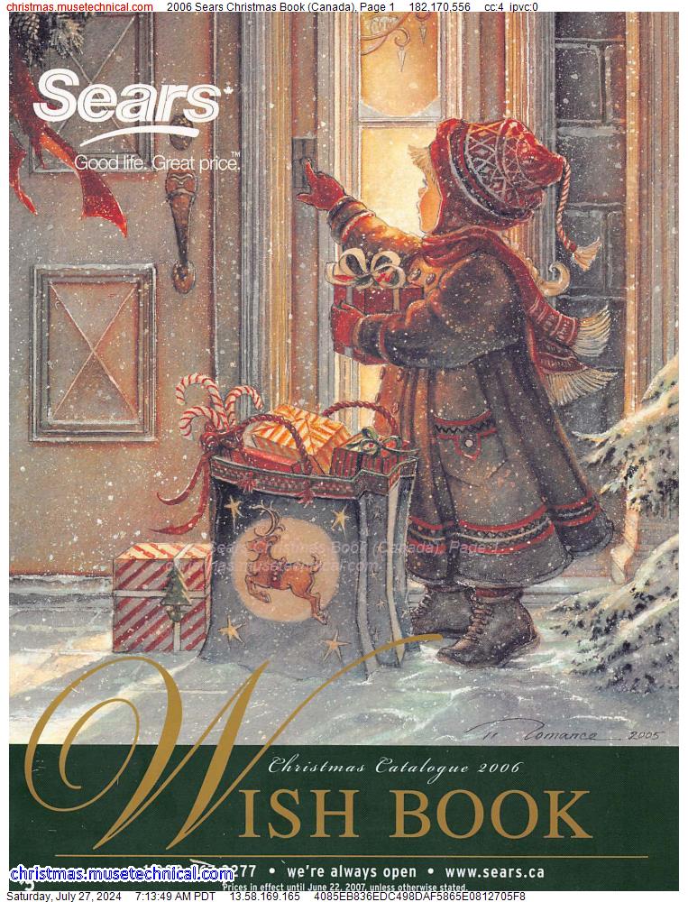 2006 Sears Christmas Book (Canada), Page 1