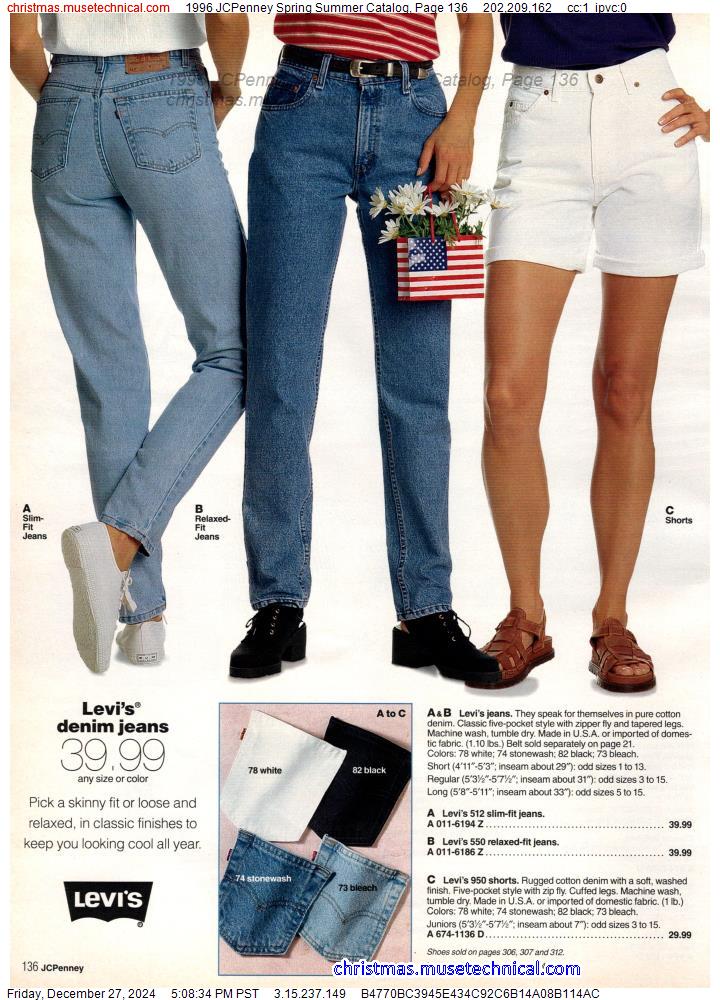 1996 JCPenney Spring Summer Catalog, Page 136