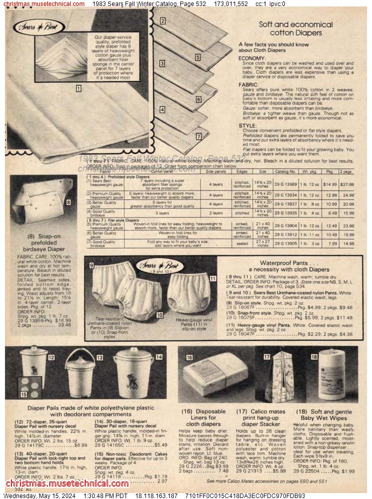 1983 Sears Fall Winter Catalog, Page 532