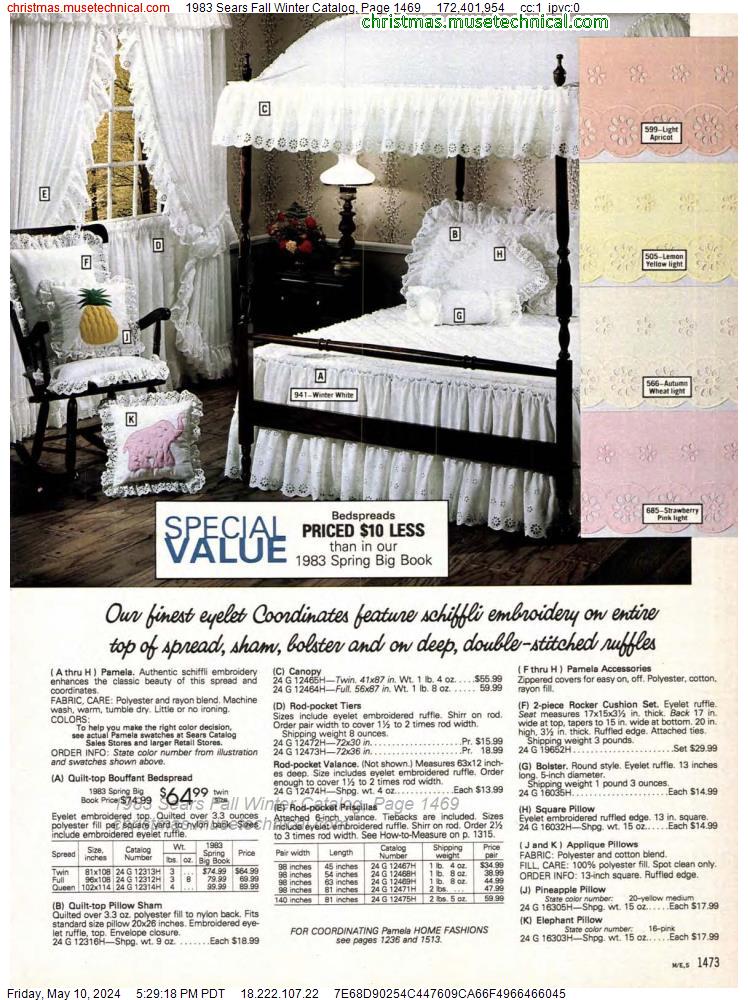 1983 Sears Fall Winter Catalog, Page 1469