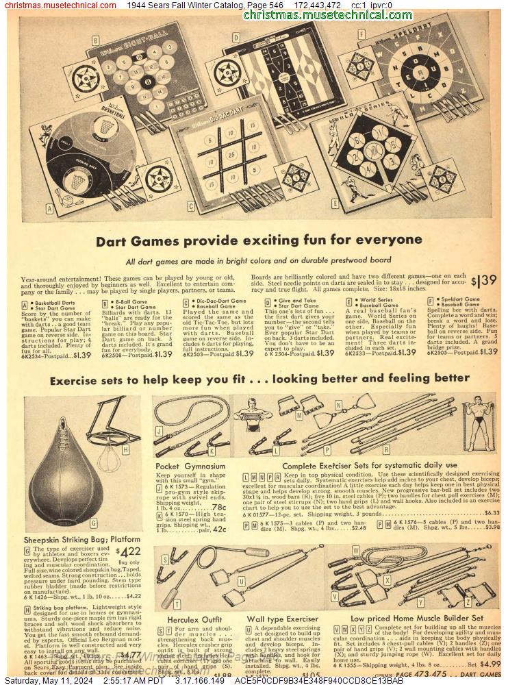 1944 Sears Fall Winter Catalog, Page 546