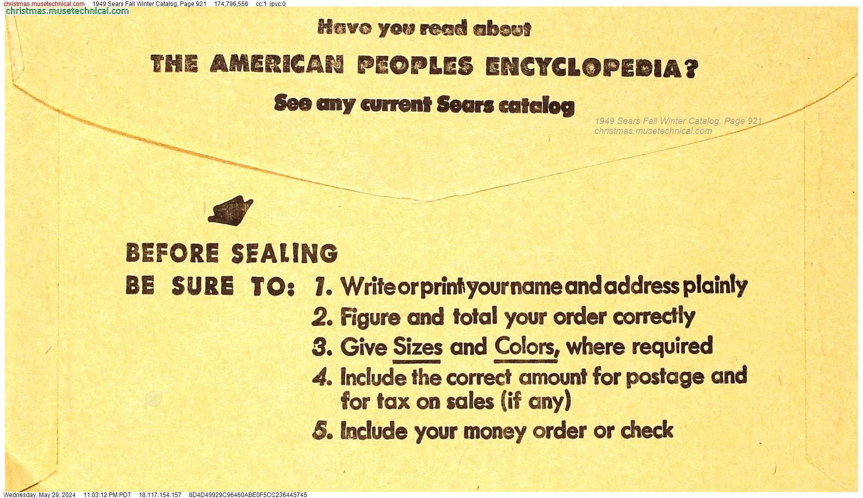 1949 Sears Fall Winter Catalog, Page 921