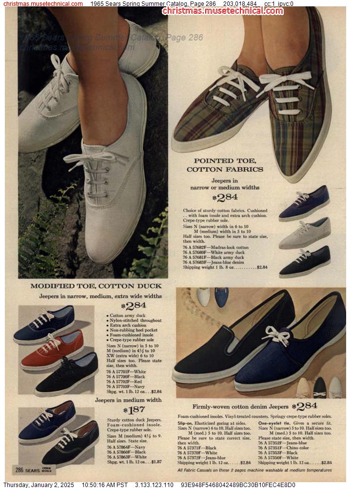 1965 Sears Spring Summer Catalog, Page 286