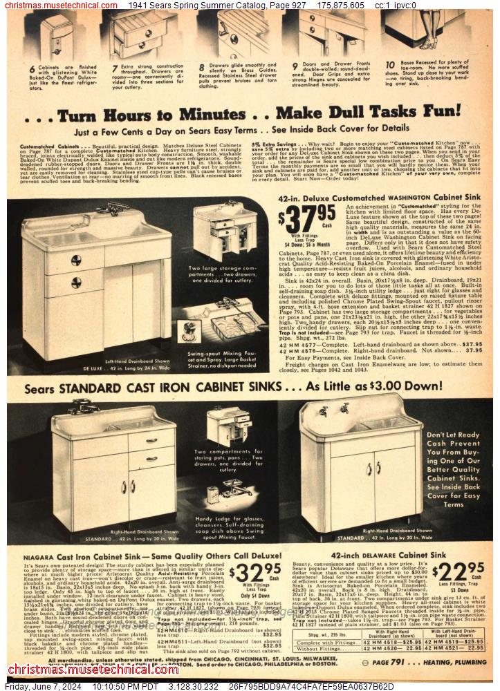 1941 Sears Spring Summer Catalog, Page 927