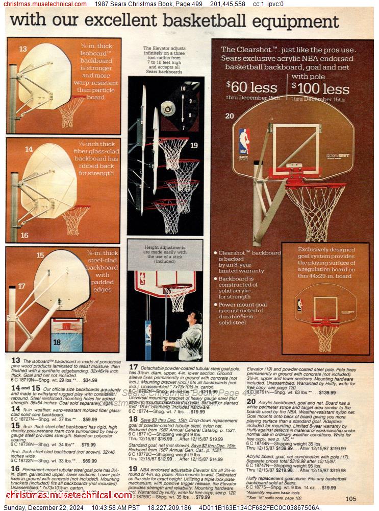 1987 Sears Christmas Book, Page 499