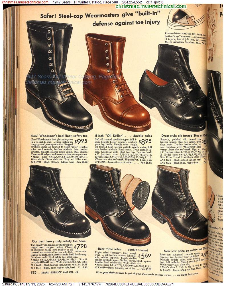 1947 Sears Fall Winter Catalog, Page 580