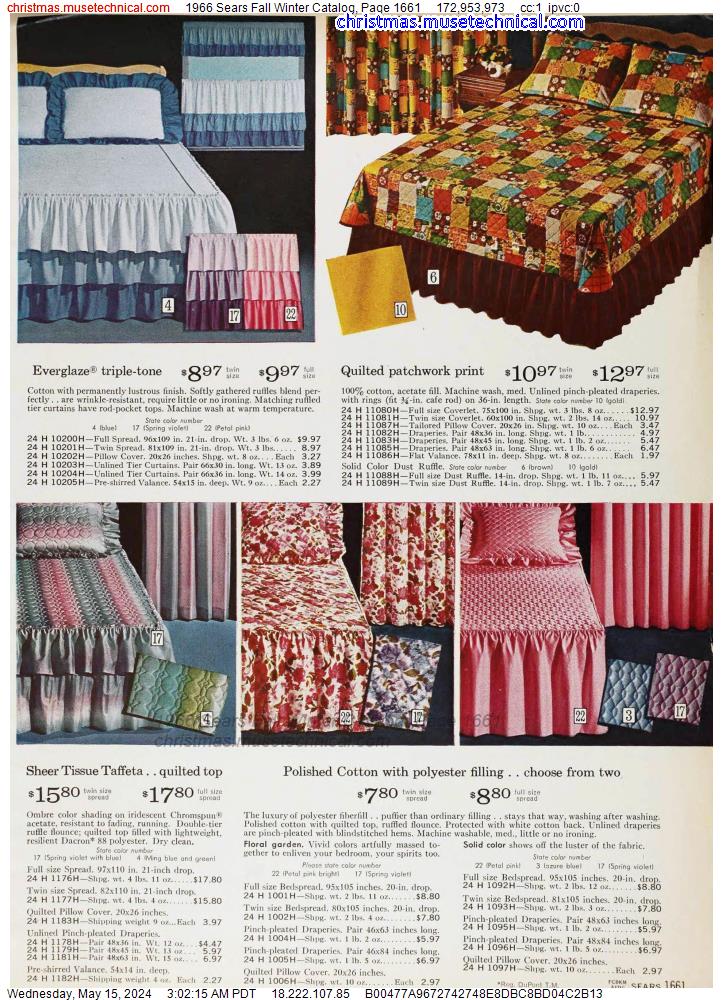 1966 Sears Fall Winter Catalog, Page 1661
