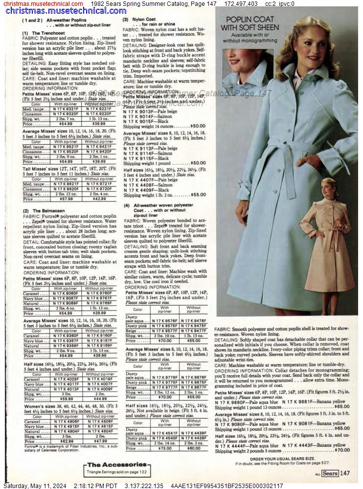 1982 Sears Spring Summer Catalog, Page 147