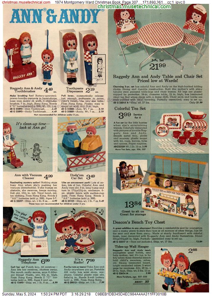 1974 Montgomery Ward Christmas Book, Page 307