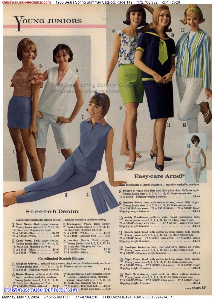 1965 Sears Spring Summer Catalog Page 149 Catalogs And Wishbooks