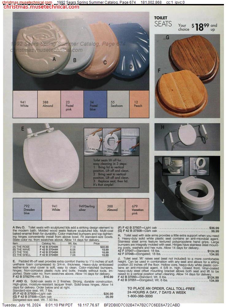 1992 Sears Spring Summer Catalog, Page 674