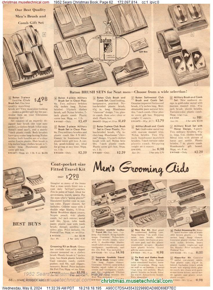 1952 Sears Christmas Book, Page 62