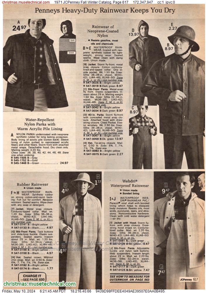 1971 JCPenney Fall Winter Catalog, Page 617