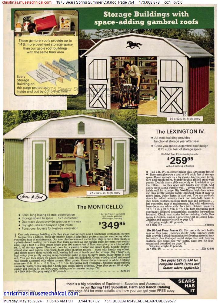 1975 Sears Spring Summer Catalog, Page 754